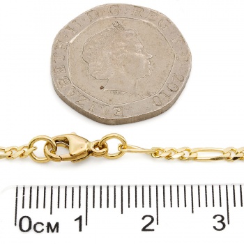 9ct gold 8 inch figaro Bracelet